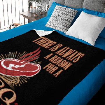 Discover There is always a Reason BBQ Party meat grilling Baby Blankets