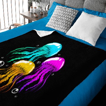 Discover Jellyfish Colorful Squad Team Baby Blankets