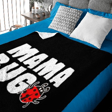 Discover Mama Bug Cute Gift for Ladybug Moms women Baby Blankets