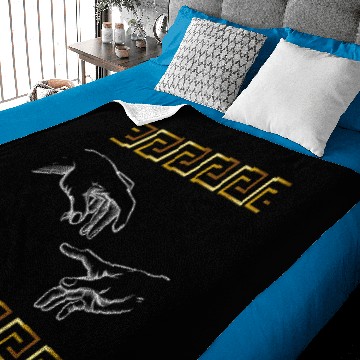 Discover Sparta Greek Pattern Symbols Tribal Statue Baby Blankets