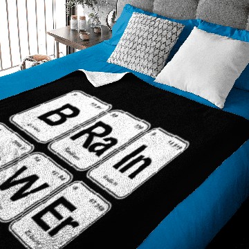 Discover Periodic Table Brain Power Science Elements Baby Blankets