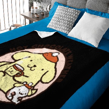 Discover Pompompurin Hot Chocolate Weather Baby Blankets
