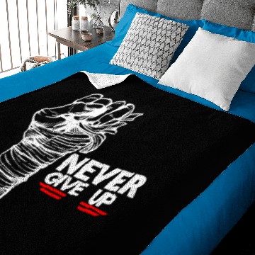 Discover Never give up Baby Blankets