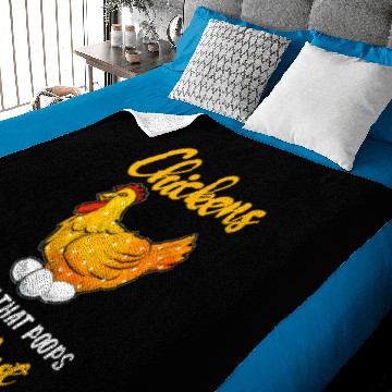 Discover chickens the pet that poops breakfast Baby Blankets