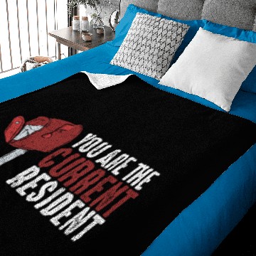 Discover You Are The Current Resident Funny Postal Worker Baby Blankets