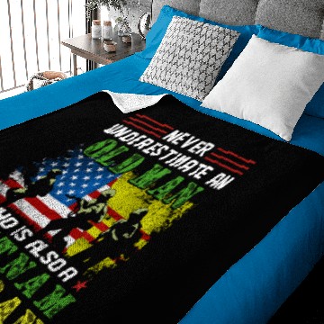 Discover Never Underestimate An Old Man Vietnam Veteran Baby Blankets