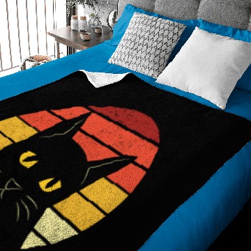 Discover Black Cat Cats kittens kitty kitten pet Baby Blankets