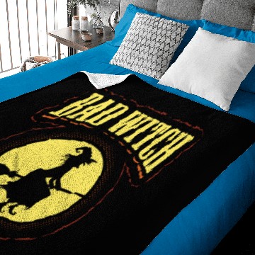 Discover Bad Witch Funny Halloween Baby Blankets