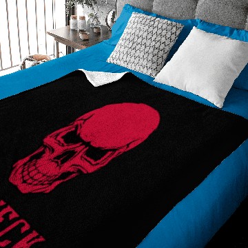 Discover Redneck Red Skull Baby Blankets