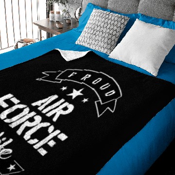 Discover Proud Air Force Wife Baby Blankets