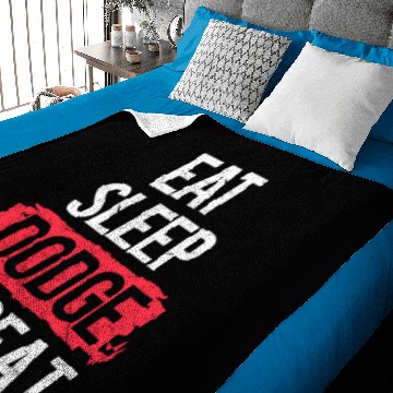Discover Dodgeball Eat Sleep Dodge Repeat Baby Blankets