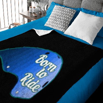 Discover Skateboard Helmet - Born to ride - solid gradient Baby Blankets