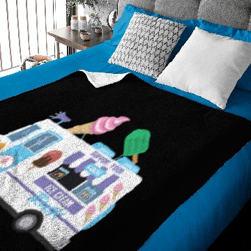 Discover Ice Cream Truck Driver Baby Blankets