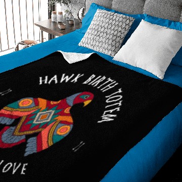 Discover Hawk Zodiac Symbol Design for a Native American Baby Blankets