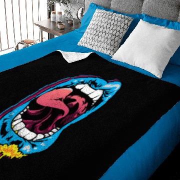 Discover Scary Mouth Baby Blankets