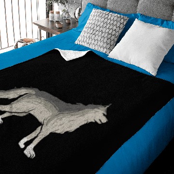 Discover Wild Alpha Lone Wolf Baby Blankets