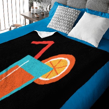 Discover Orange juice Baby Blankets