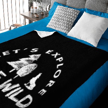 Discover Explore The Wilderness Hiking Climbing Baby Blankets