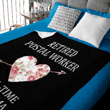 Discover Retired Postal Worker Full Time Grandma Baby Blankets