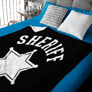 Discover Sheriff Law Enforcement Sheriff Star Brand Baby Blankets