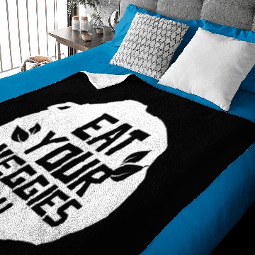 Discover Eat Your Veggies Vegetable Vegetarian Vegetables Baby Blankets