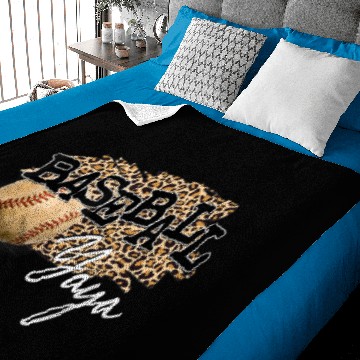 Discover Baseball Yaya Leopard Mothers Day Baby Blankets