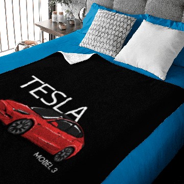Discover Tesla Model 3 Stylish Design Hawaiians Baby Blankets
