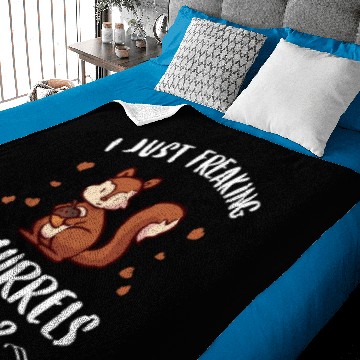 Discover Squirrel Gift Croissant Squirrel Rodent Nut Baby Blankets