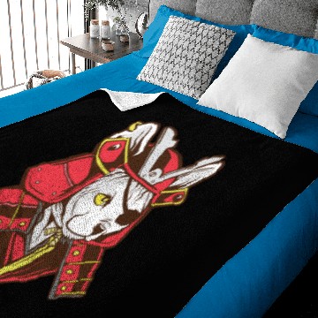 Discover Samurai Cat Baby Blankets
