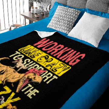 Discover Mamasaurus Working Crazy Mama Saurus Lazy Kids Baby Blankets