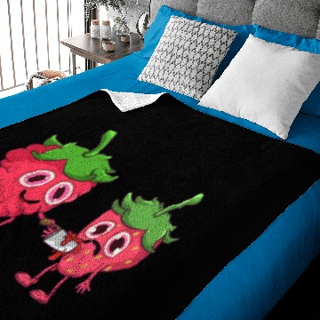 Discover Raspberry stabs Strawberry Baby Blankets