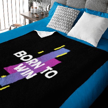 Discover born to win white Baby Blankets