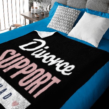 Discover Divorced support squad white and pink design for Baby Blankets