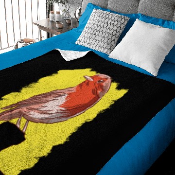 Discover robin bird flying animal Baby Blankets