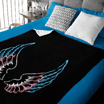 Discover Transgender Pride Wings Baby Blankets