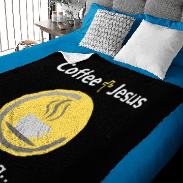 Discover Coffee + Jesus Mug 4everblessed Baby Blankets