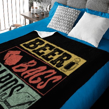Discover Cornhole brewski contest amusement bean-bag Baby Blankets
