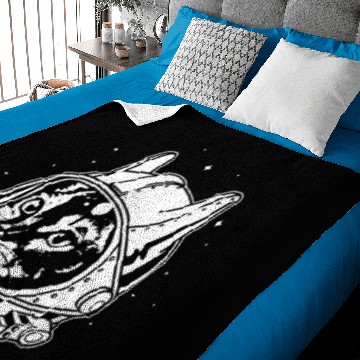 Discover Astro Cat Baby Blankets