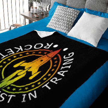 Discover Future Rocket Scientist in Training Space Physics Baby Blankets