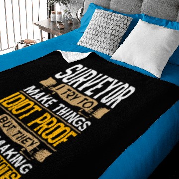 Discover Surveyor Sarcastic Graphic Funny Surveying Baby Blankets