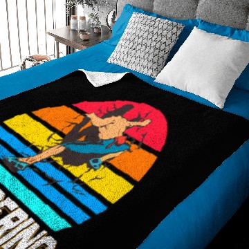 Discover Retro Bouldering Man Baby Blankets