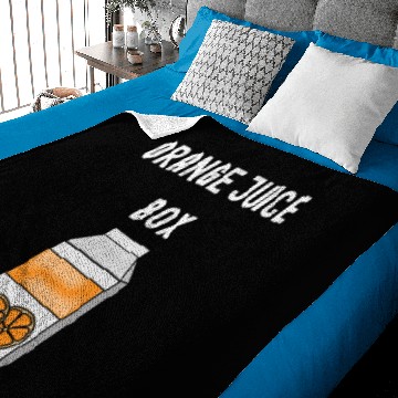 Discover Orange Juice Box Baby Blankets
