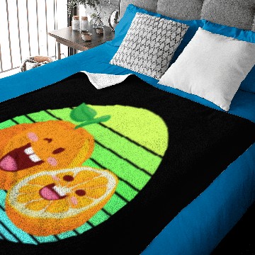 Discover Oranges orange juice sunset Baby Blankets