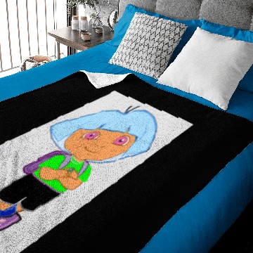 Discover Dora from Dora the explorer with a new style Baby Blankets