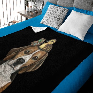 Discover "Beagle & Buddies" - Topped Dog collection Baby Blankets