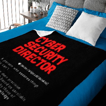 Discover Funny Cyber Security Director Definition Computer Baby Blankets