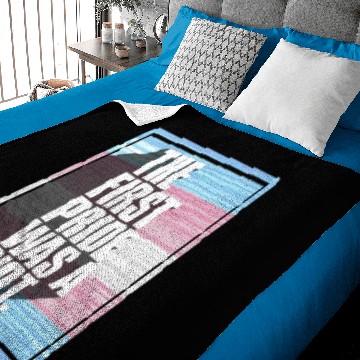 Discover The First Pride Was A Riot Trans Pride Flag Baby Blankets