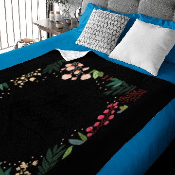 Discover Just Married Newly Weds Floral Print Pattern Gift Baby Blankets