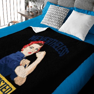 Discover Nevertheless She Persisted Rosie The Riveter Baby Blankets