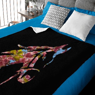 Discover Cherry Blossom Horse Baby Blankets